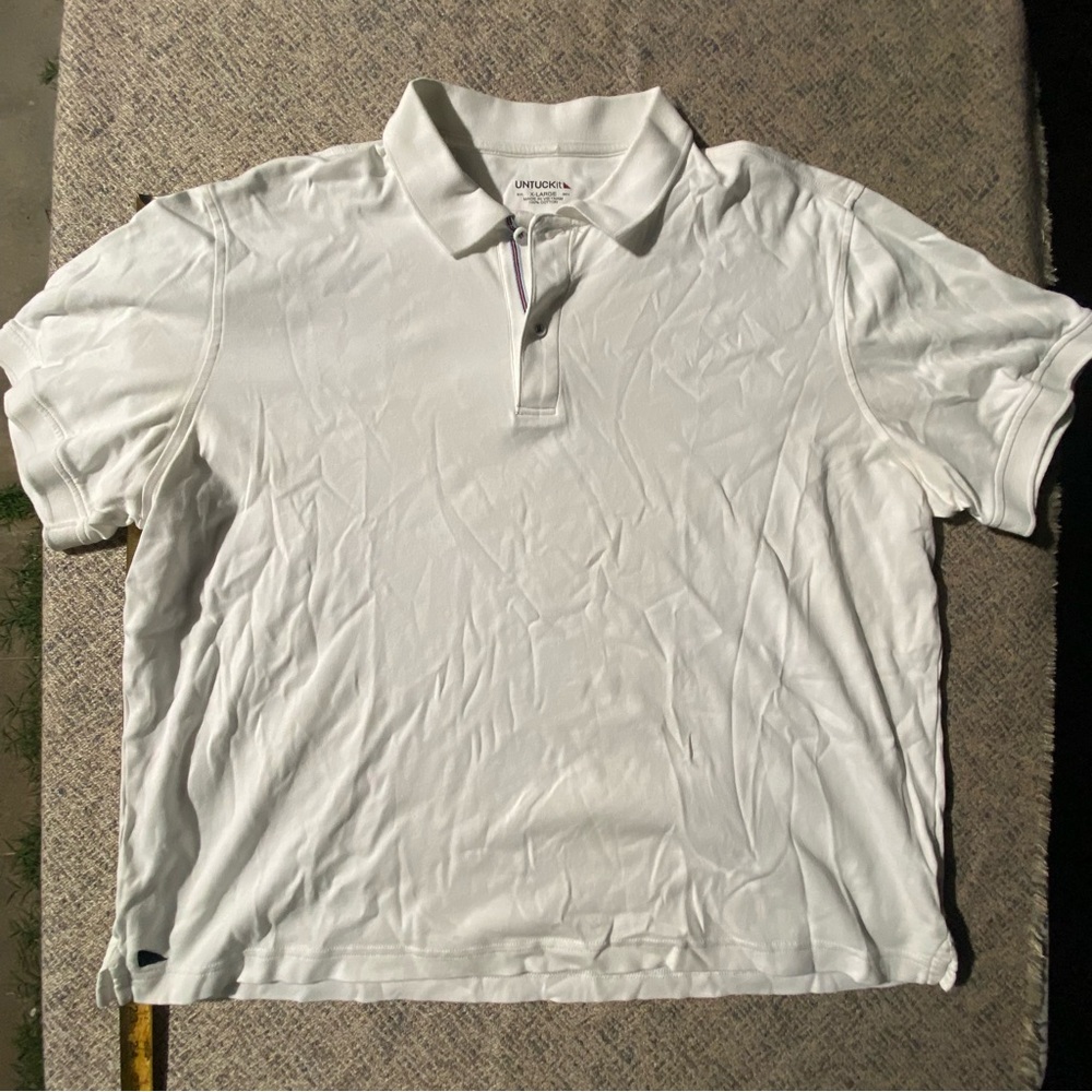 UnTuckit White Polo size xl 1x